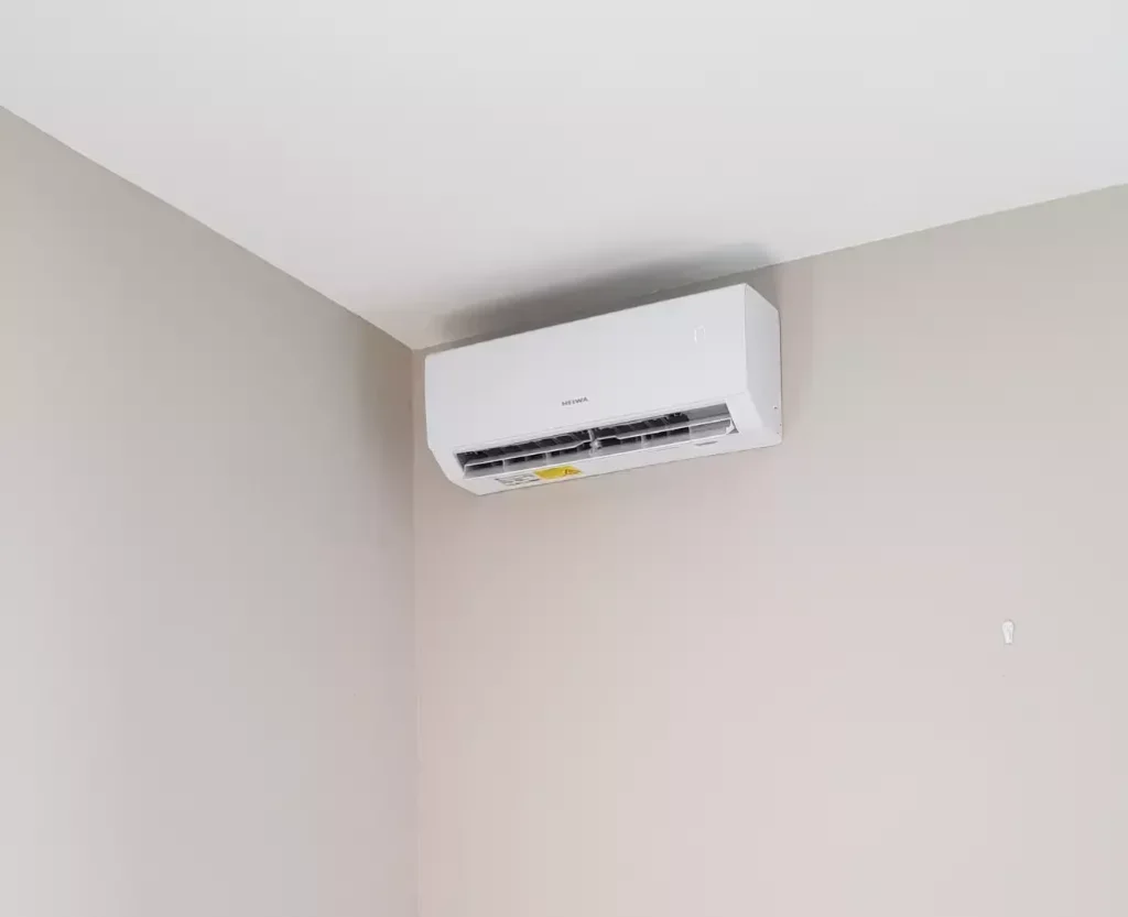 installation climatisation reversible heiwa happy confort