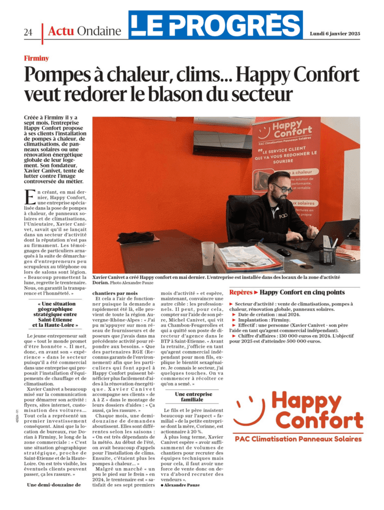 Happy Confort - installation lp climatisation