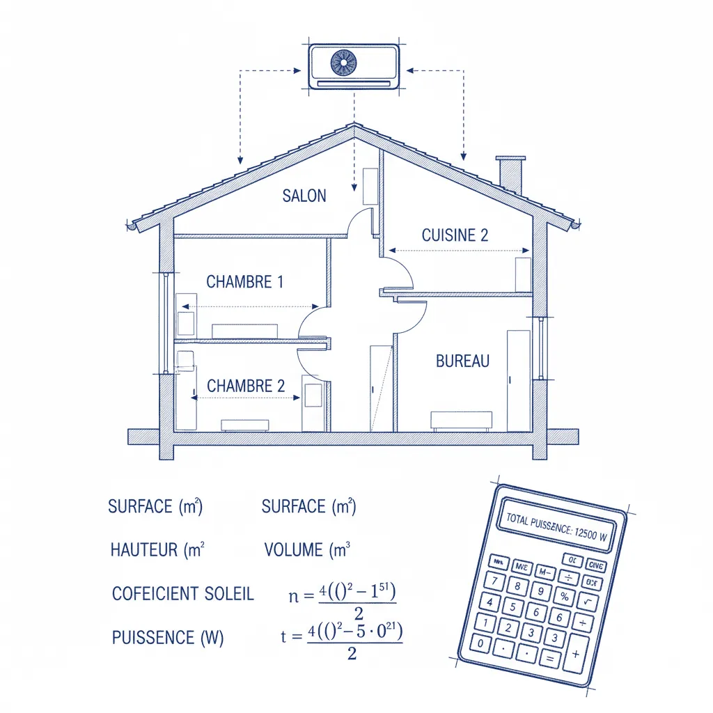 Calcul de la puissance de climatisation pour un logement