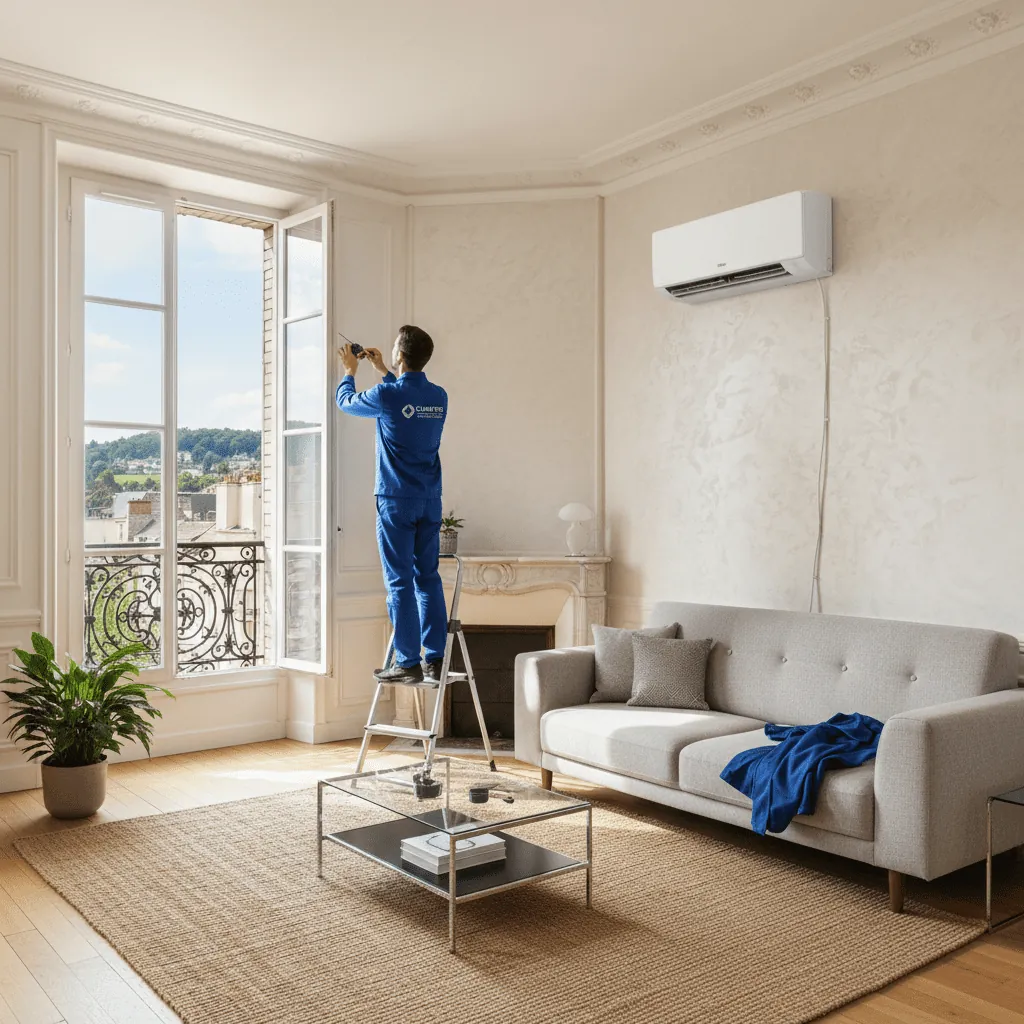 Installation climatisation dans un appartement à Saint-Étienne